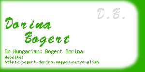 dorina bogert business card